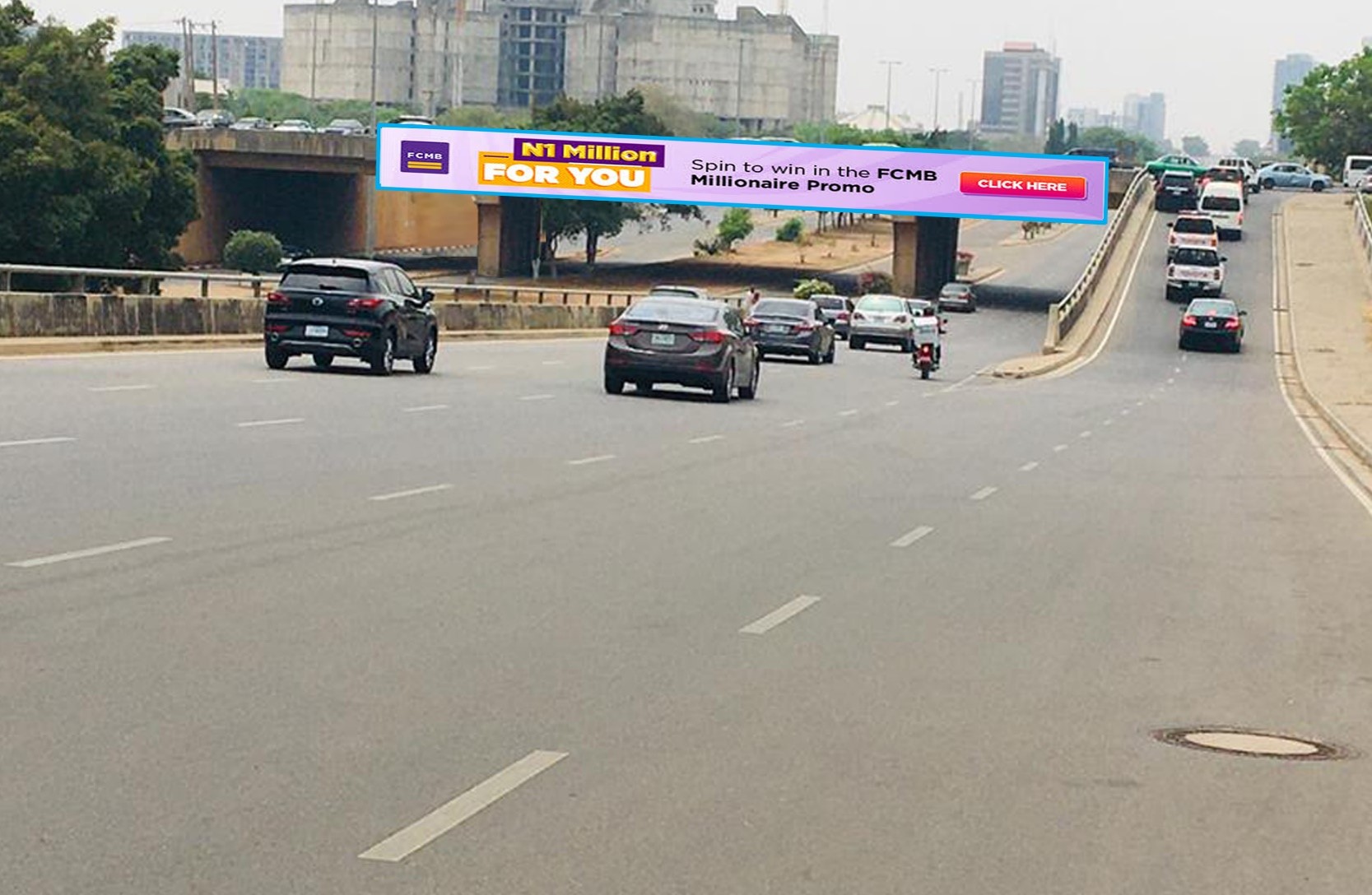 Bridge panel @ ALONG CONSTITUTION ROAD AFTER SECRETARIAT, CENTRAL BUSINESS DISTRICT ABUJA FTT NNPC TOWERS &amp; AIRPORT ROAD — Abuja